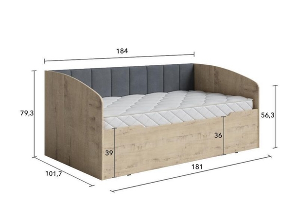 Кровать софа Letto с подъемным механизмом