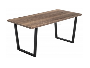 Стол Эльпатия 150 дуб велингтон/черный матовый (Арт. 420994)