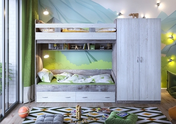 Кровать двухъярусная "Юта-2" Ярофф Москва