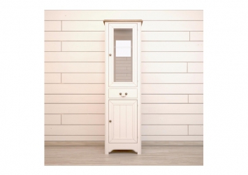 Шкаф-витрина Olivia в бежевом цвете