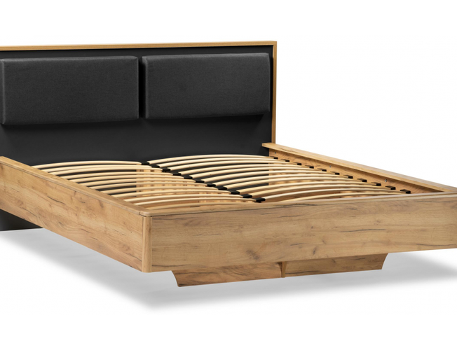 Парящая кровать Клауд дуб крафт золотой / антрацит