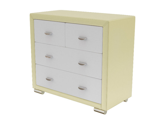 Комод Orma Soft 2 4 ящика крем-белый