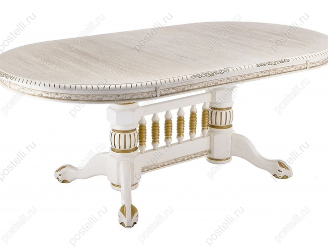 Обеденный стол Кантри 160 молочный (Арт. 406078)