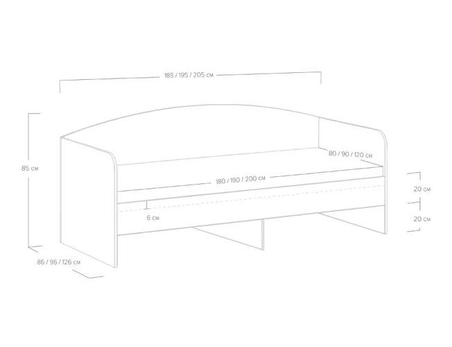 Кровать Crystal