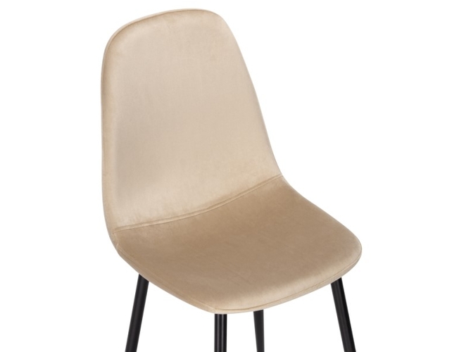 Стул на металлокаркасе Lilu dark beige/black (Арт.15121)