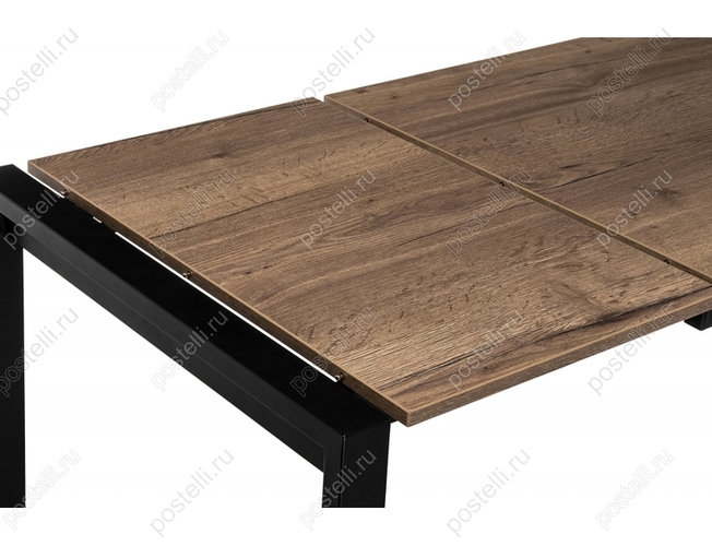 Стол Центавр дуб велингтон/черный матовый (Арт 420989)