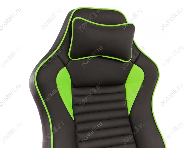 Игровое кресло Leon черное/зеленое (Арт. 1877)