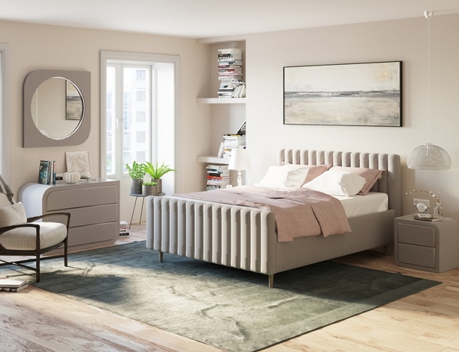 Кровать Madison с ящиком, в интерьере