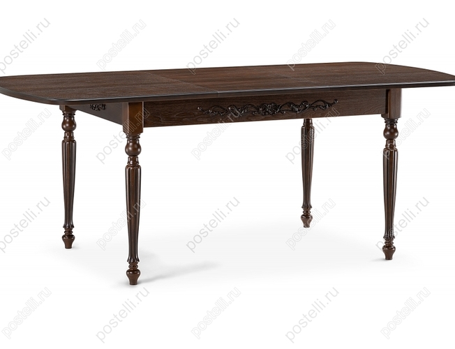 Стол Бевье орех темный/орех (Арт 483899)