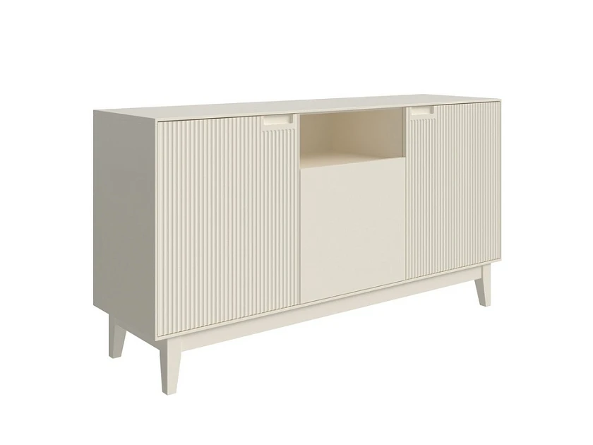 Белый комод Tempo Массив (береза) (Слоновая кость)