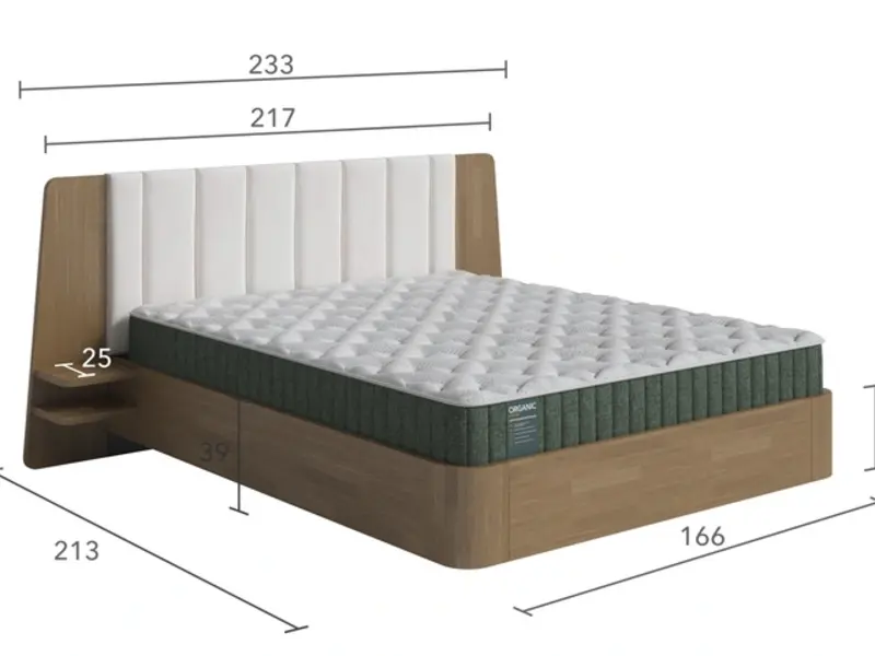Кровать FlyWood с полками (сосна)